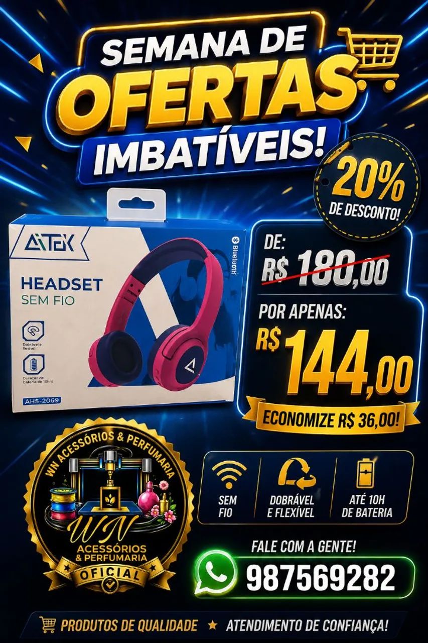 Fones headset bluetooth várias versões  - Foto 2