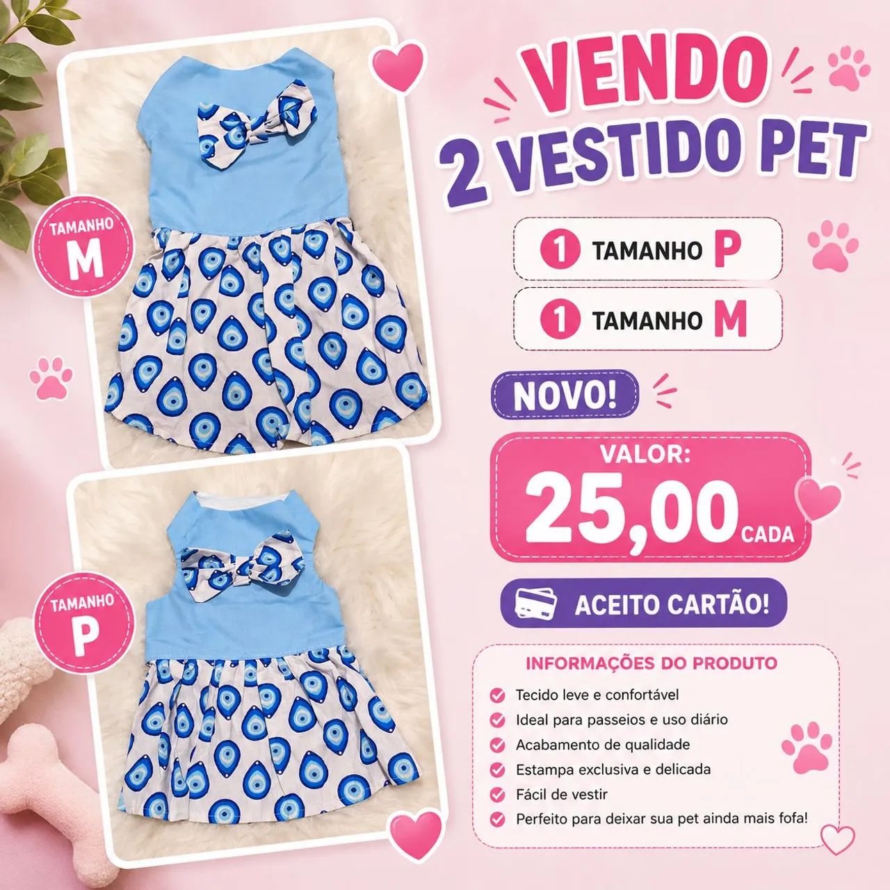 Vestido para pet
