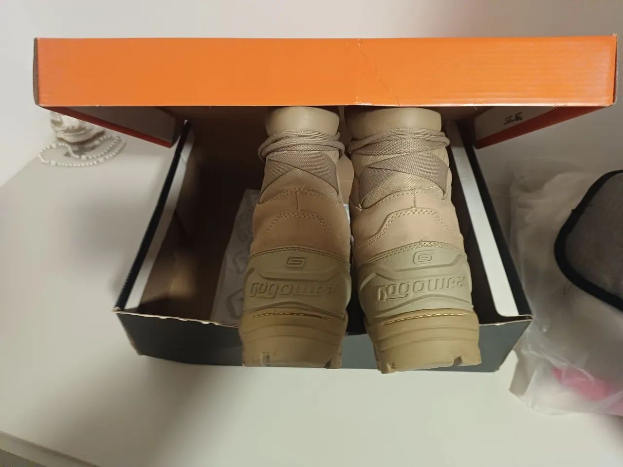 BOTA TÁTICA CAQUI GOGOWEAR  - Foto 5