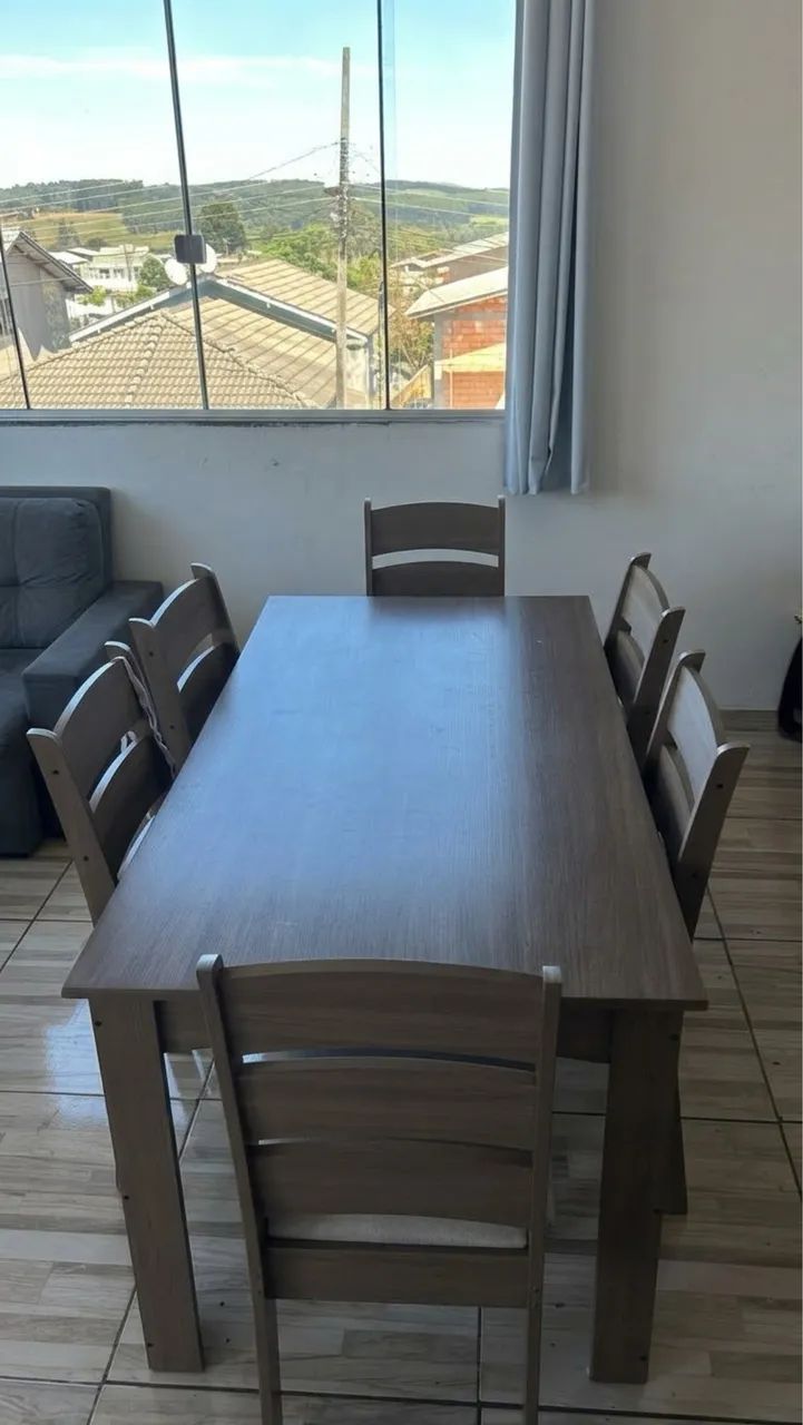 Mesa de Jantar 6 Lugares Impecável - Comprada em 2026 - Foto 2