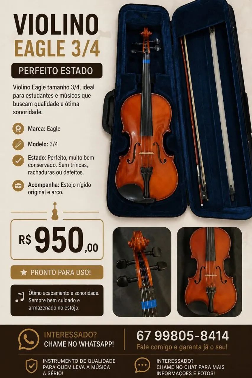 Violino Eagle 3/4 - Foto 2