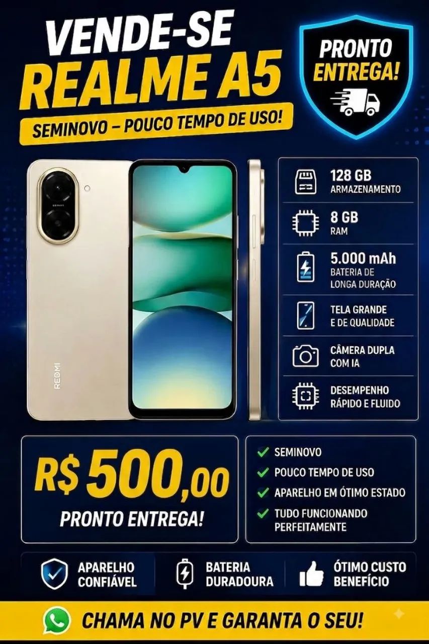 Redmi A5 seminovo