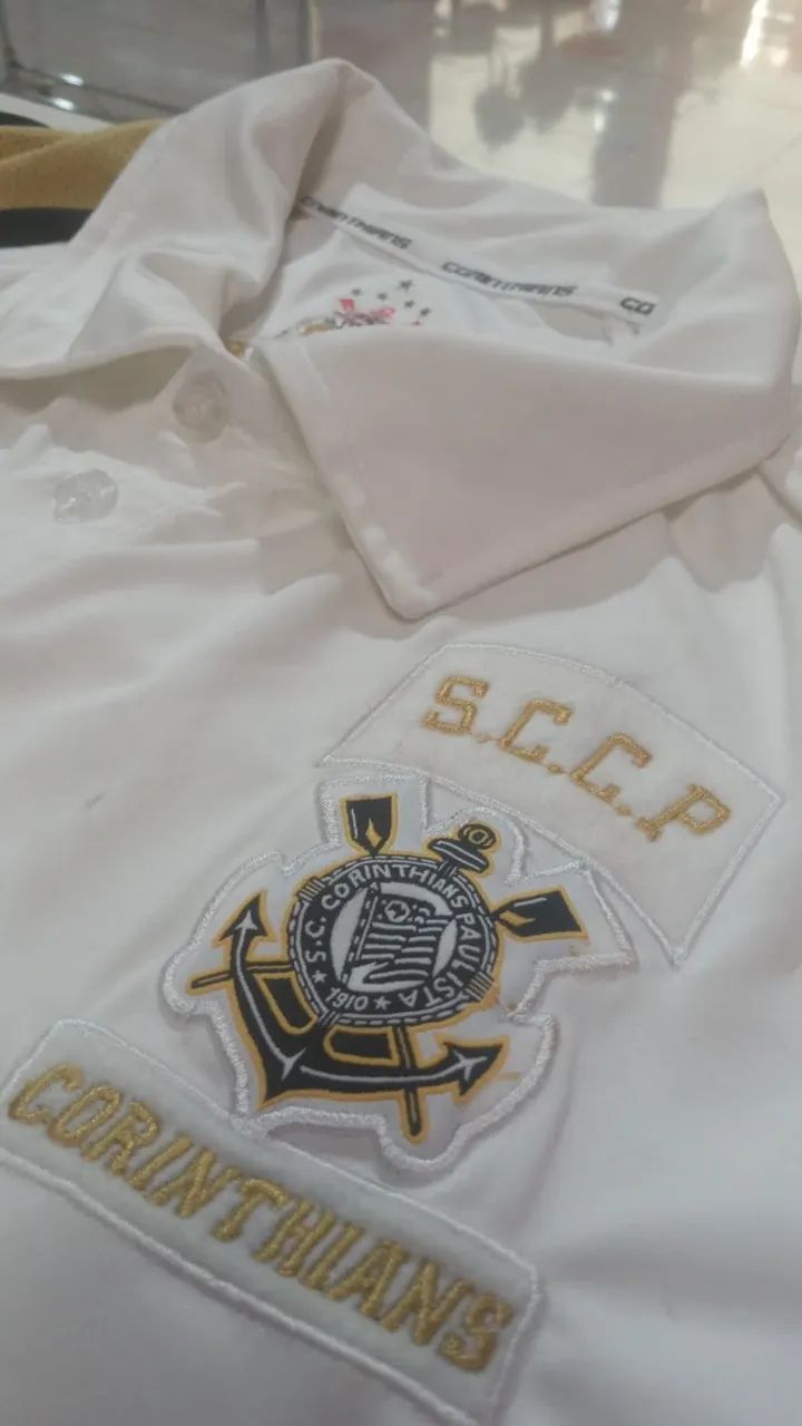 CAMISA POLO CORINTHIANS BLUE BAY LICENCIADA - Foto 3