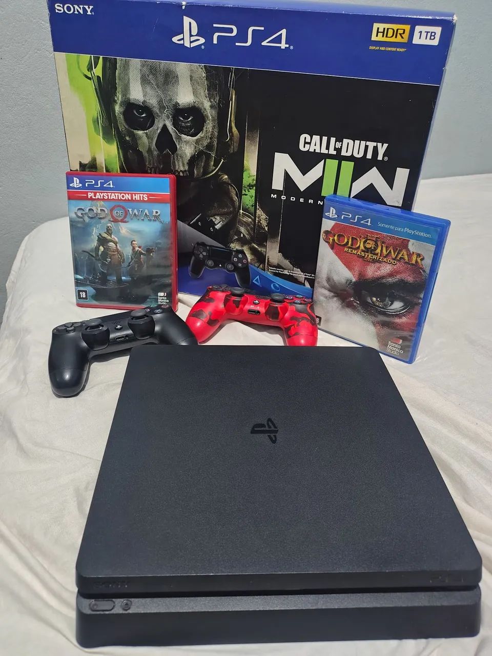 Vendo ps4 slim 1 terá na caixa ou troco