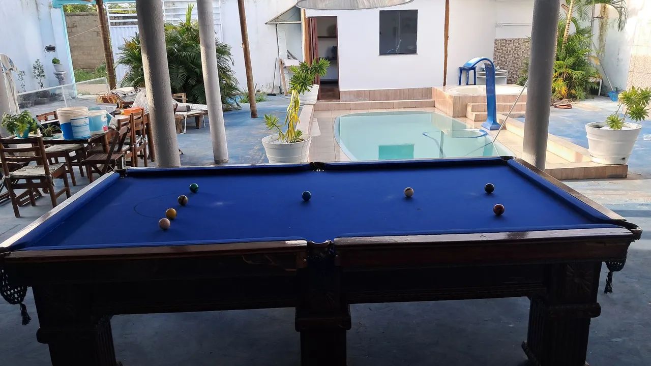 Mesa de bilhar 7 bolas original do século XX - Foto 4