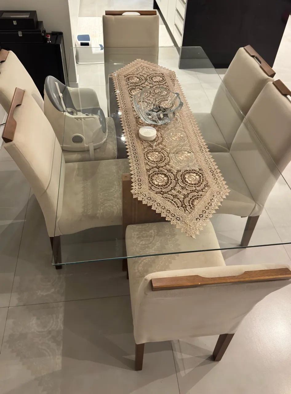 Conjunto de mesa 1.80m + 5 cadeiras - Foto 4