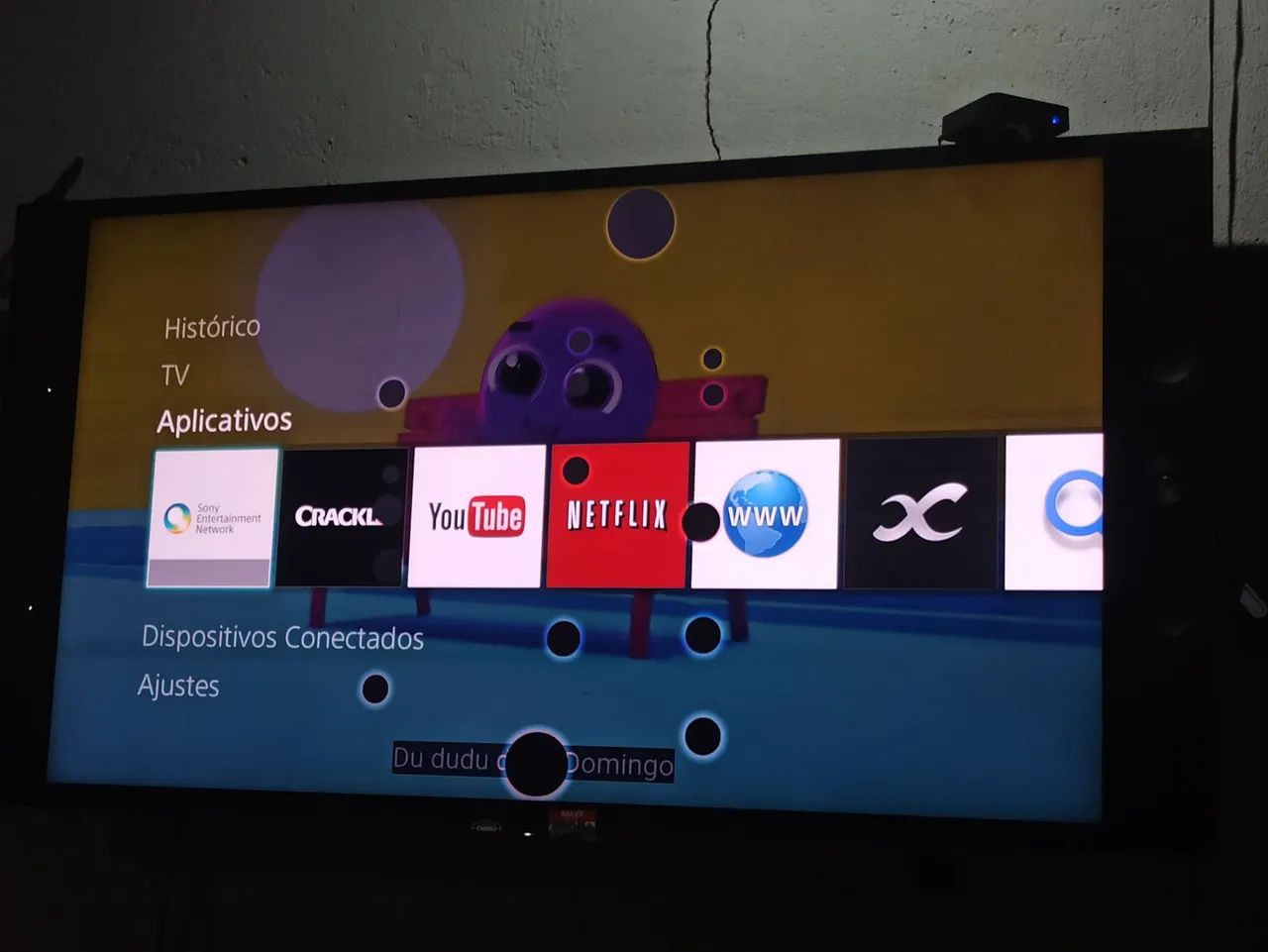 Tv 65 polegadas smart Sony com detalhes 