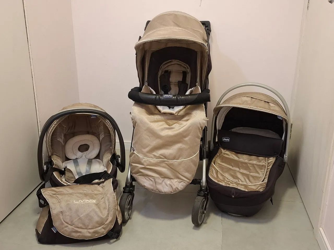 Carrinho de bebê 3 em 1 Chicco