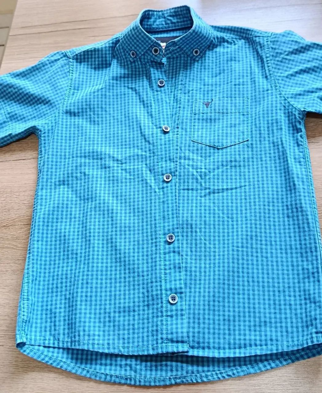 Camisa Infantil Xadrez Conservada 