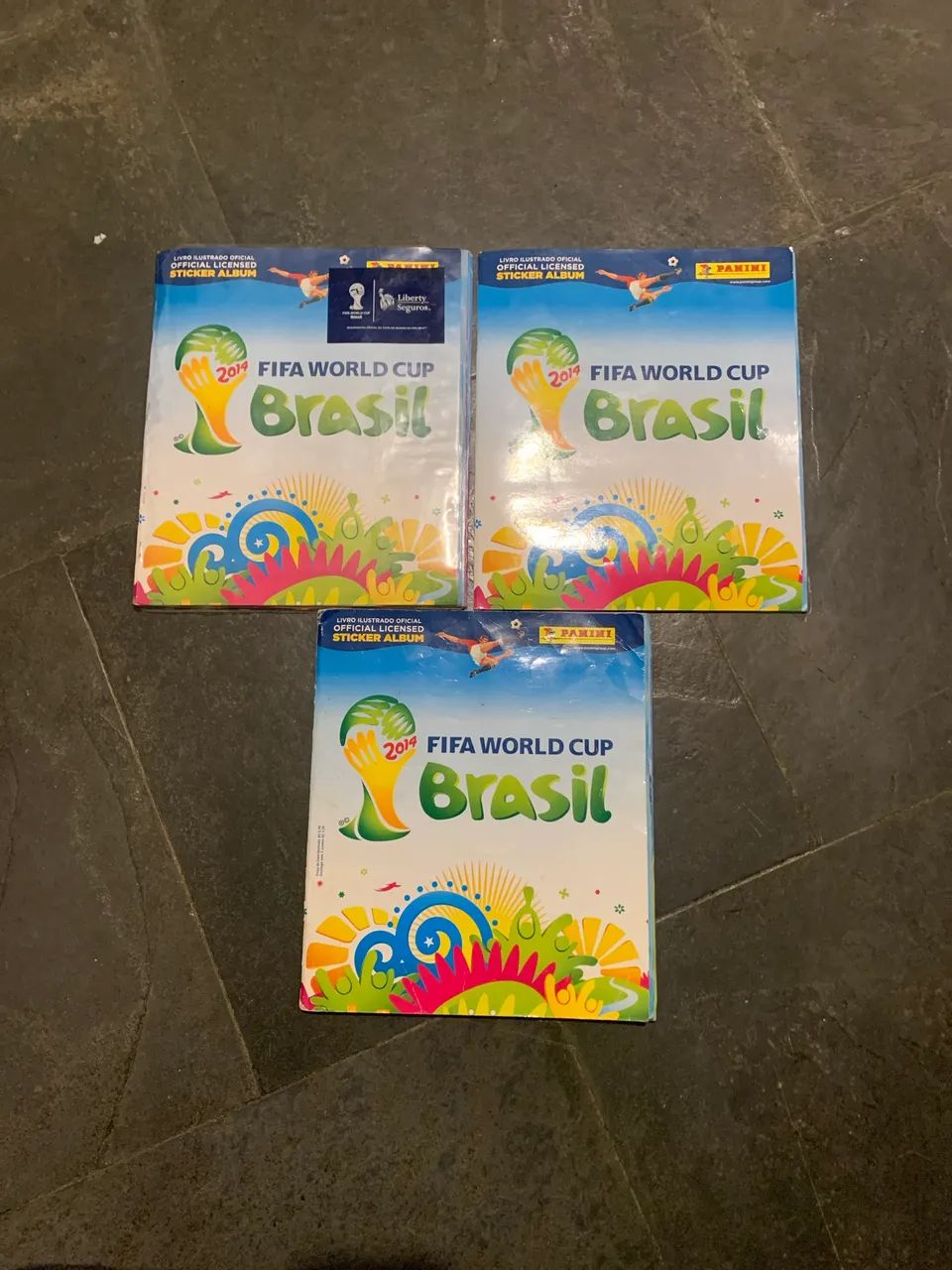 3 álbuns da copa Brasil futebol 2014 fifa 