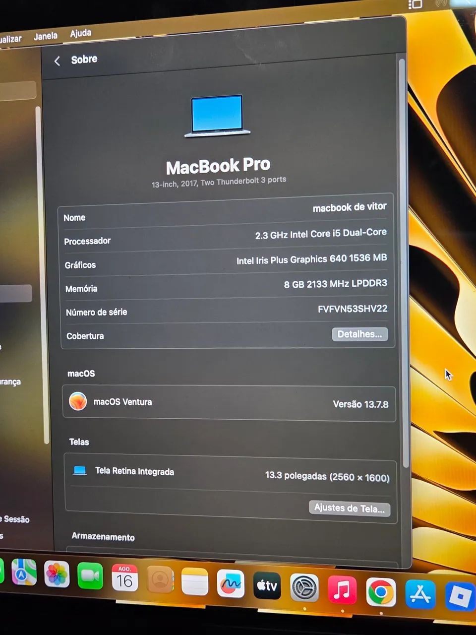 Macbook pro 2017 aceito troca - Foto 3