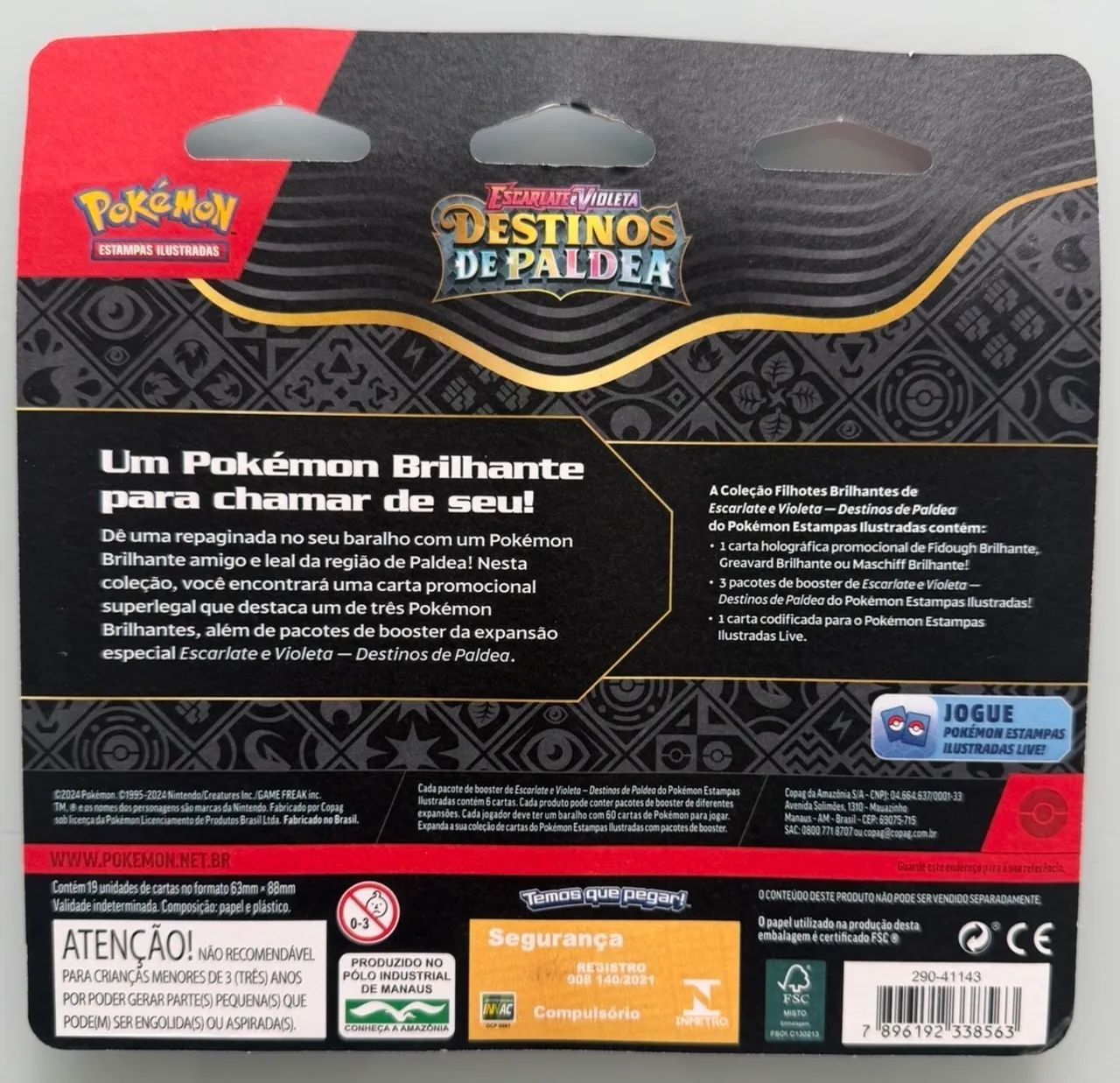Pokémon Destinos de Paldea Pack Triplo - Foto 2
