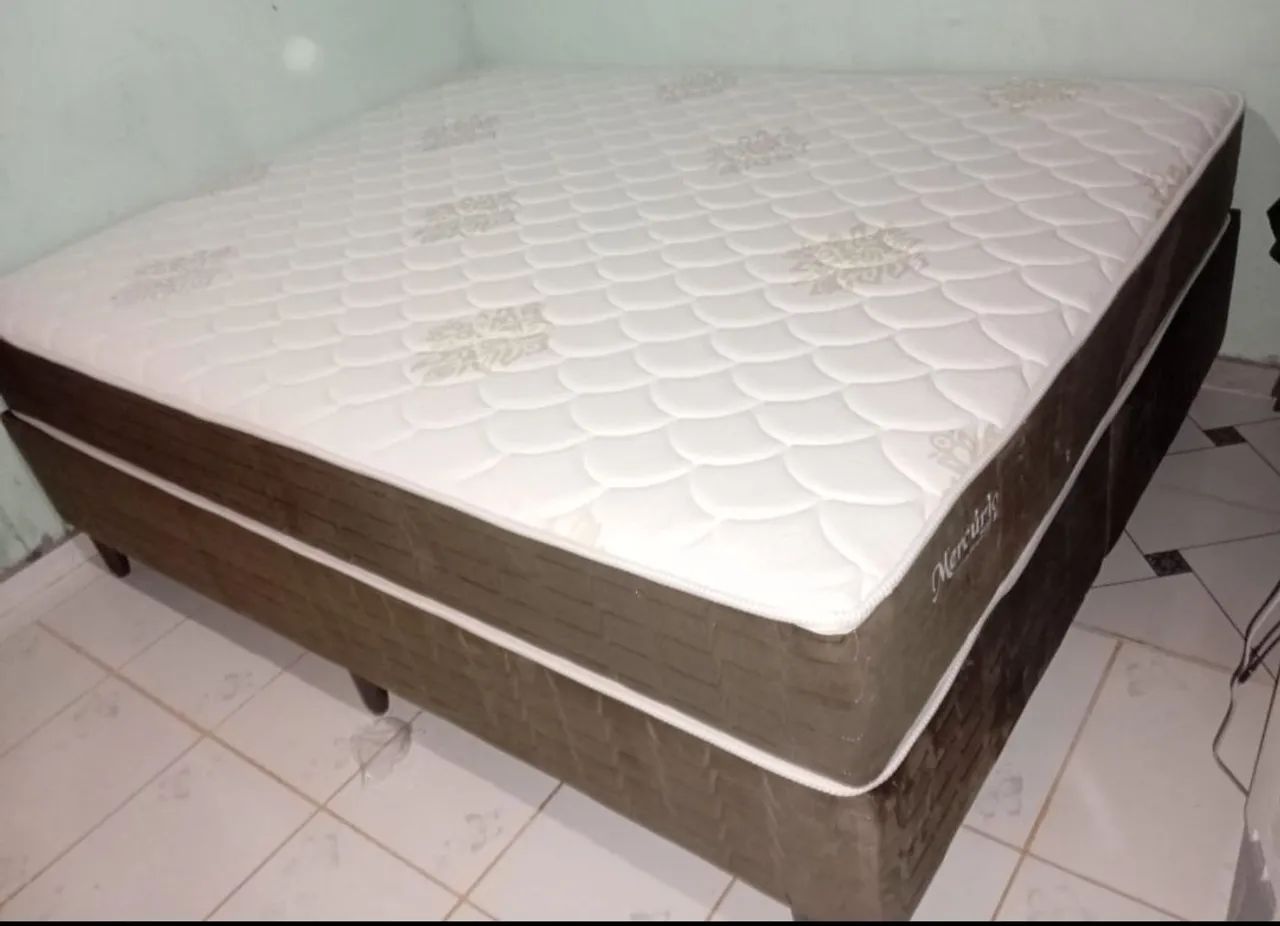 Cama box Queen size molas ensacada pronta entrega  - Foto 2
