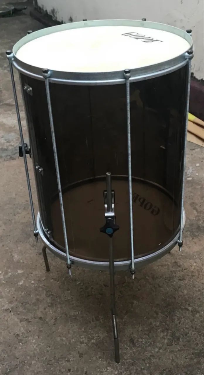 Surdo em acr ílico e couro - Foto 2