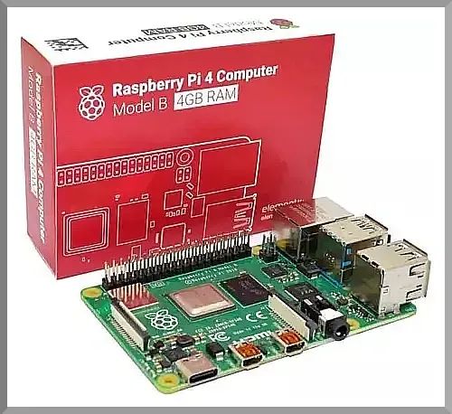 Raspberry Pi 4 com 4GB de RAM, ideal para projetos e aprendizado