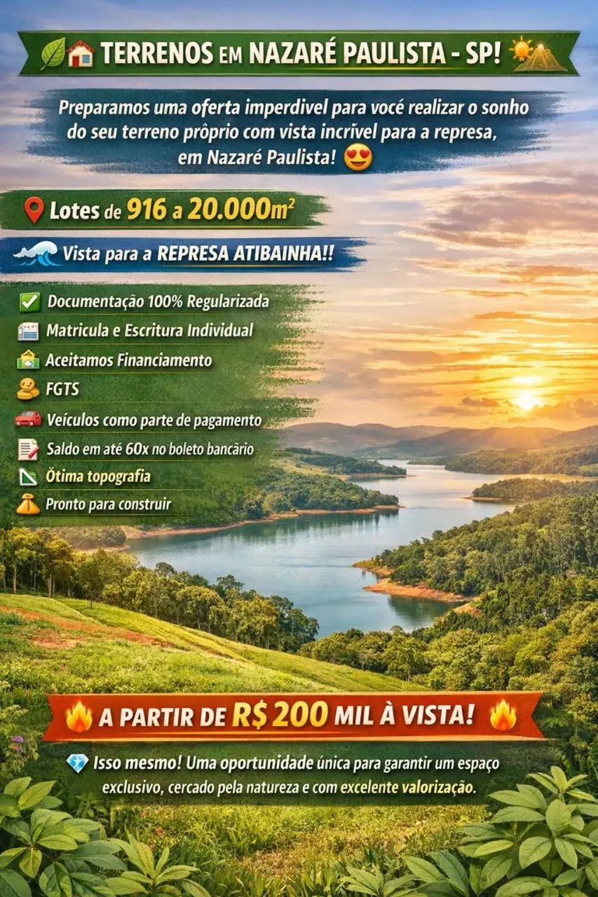 Lote no Interior de São Paulo - SP / Invista Aqui!