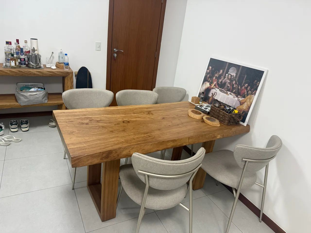 Mesa de Madeira Maciça 160 x 75 cm - Foto 2