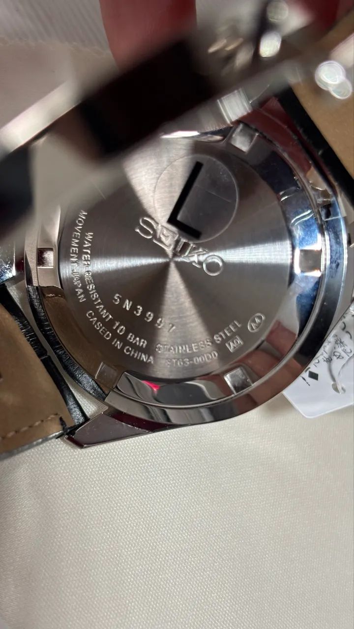 relógio seiko chronograph preto sbtr021 - Foto 2