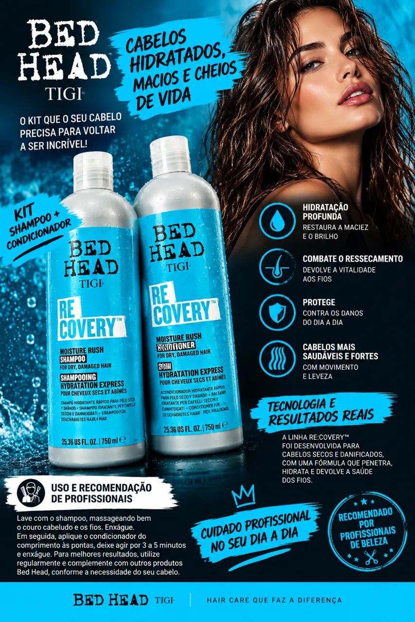 SHAMPOO E CONDICIONADOR BED HEAD  - Foto 2