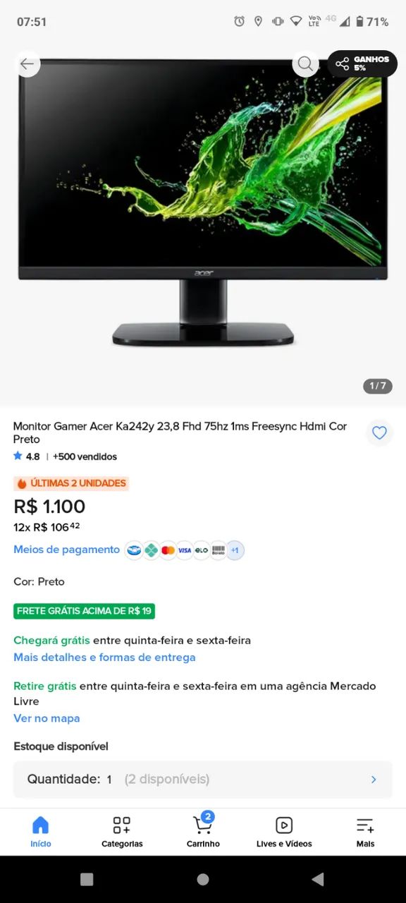 2 Monitores Acer  - Foto 2