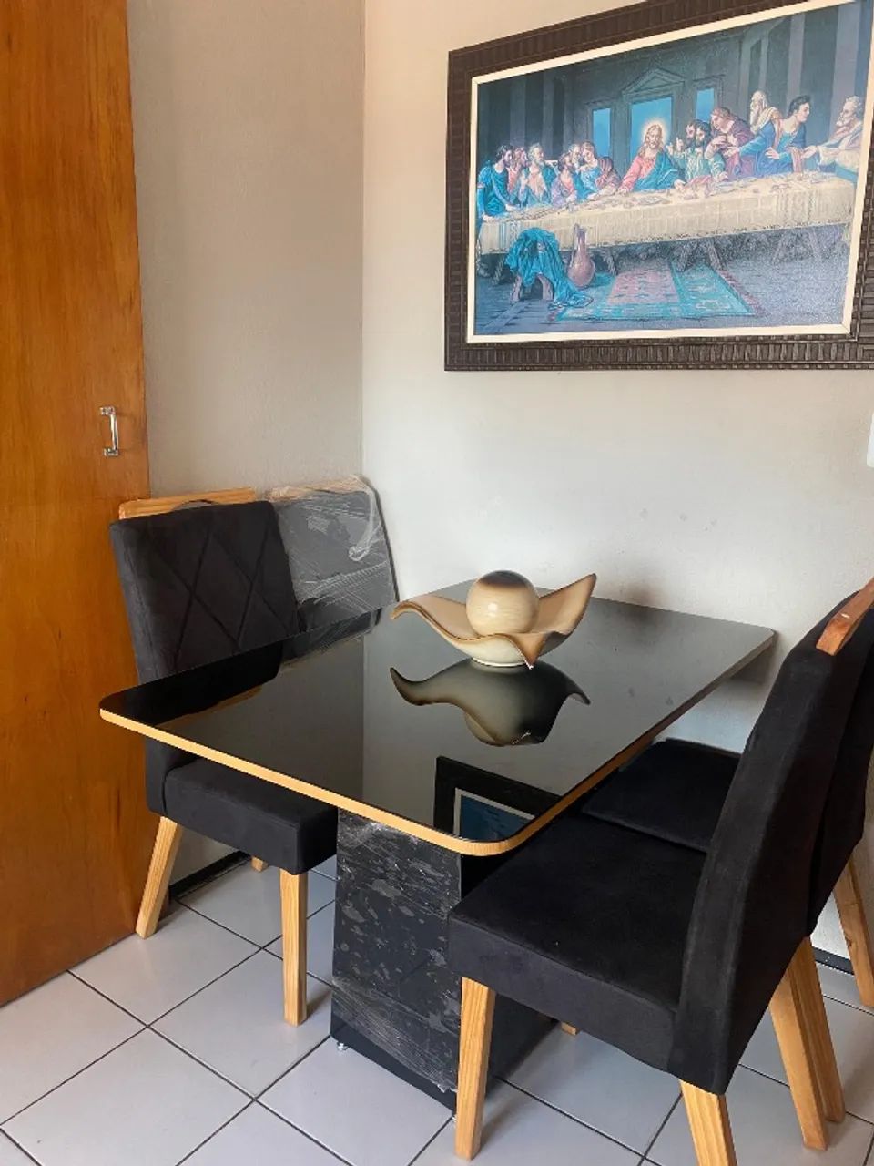 Mesa na promoção mdf 4 cadeiras  - Foto 2