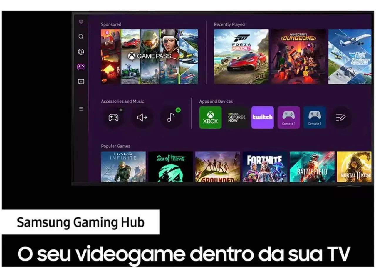 Smart TV Samsung 43? 4K UHD CU7700 - Excelente Estado - Foto 4