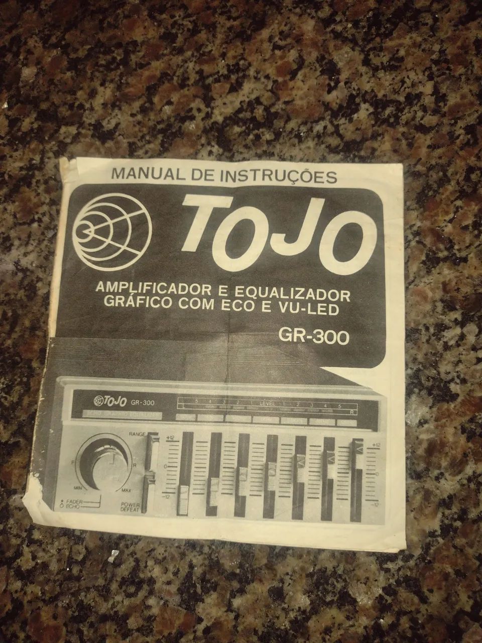 Tojo Gr 300 manual de instruções 