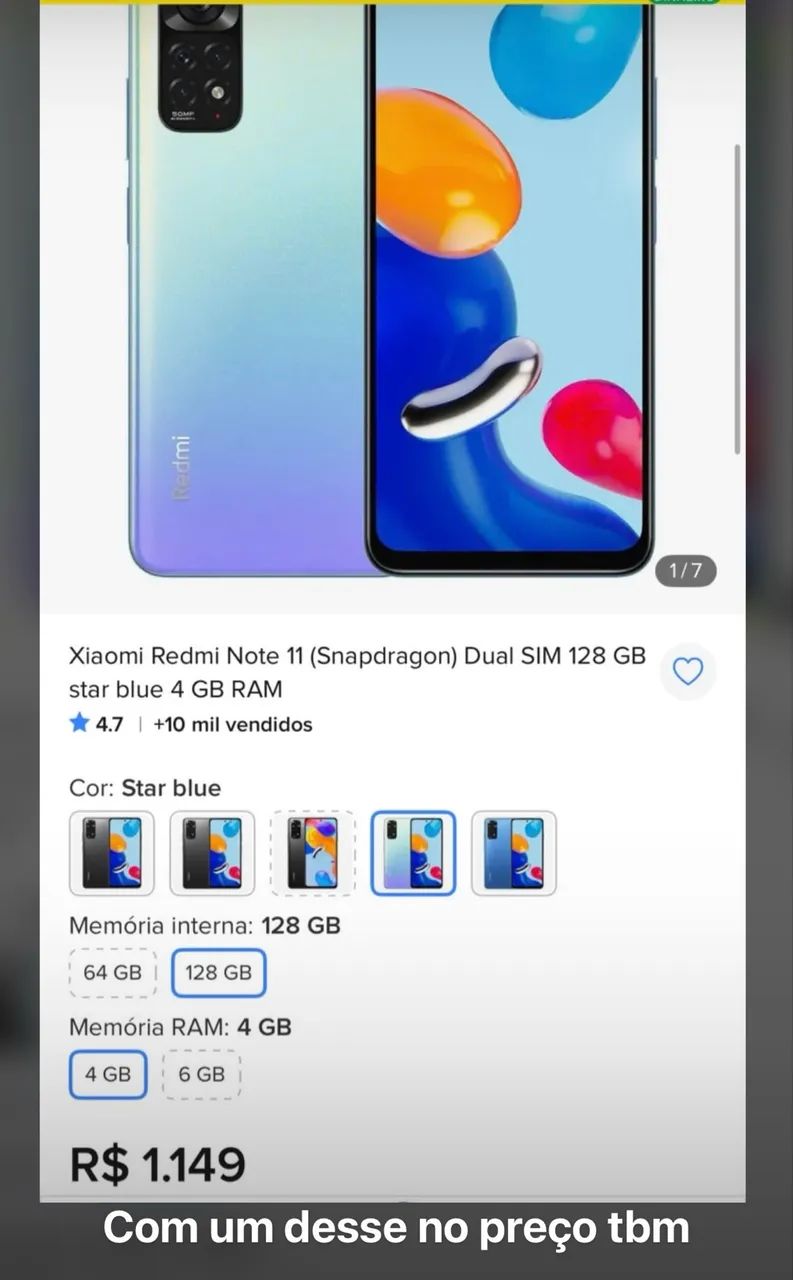 Xiaomi note 11s 128gb  - Foto 4