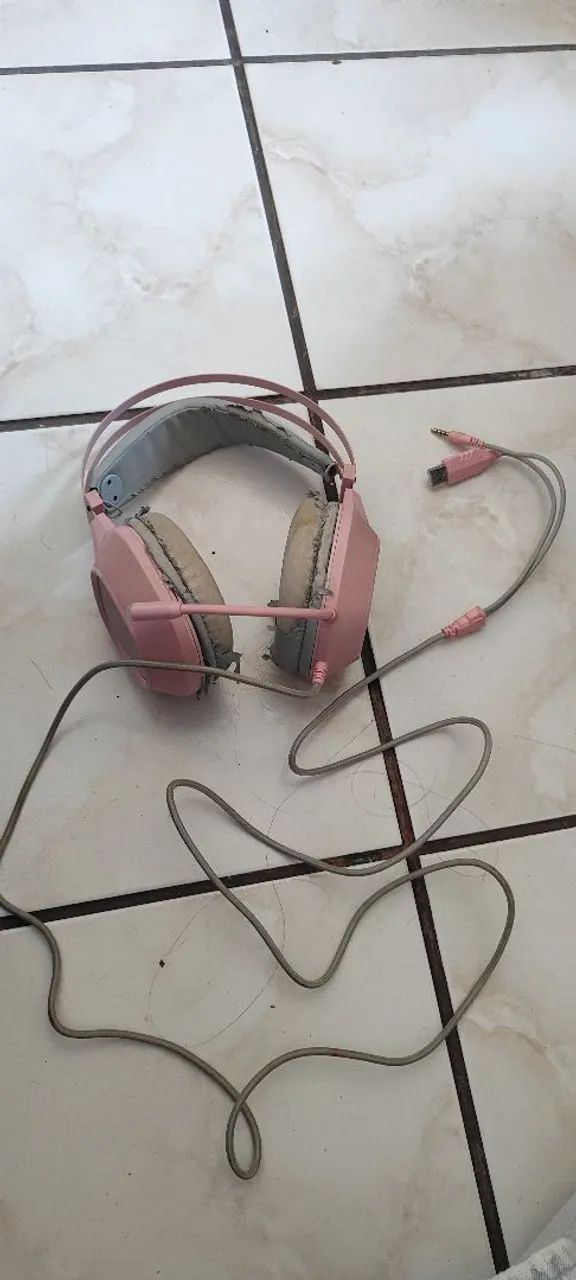 Headset rosa da goldenutra 