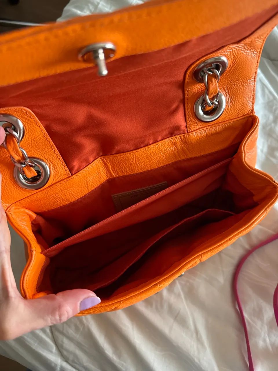 Bolsa Arezzo Couro Original Laranja - nova  - Foto 2