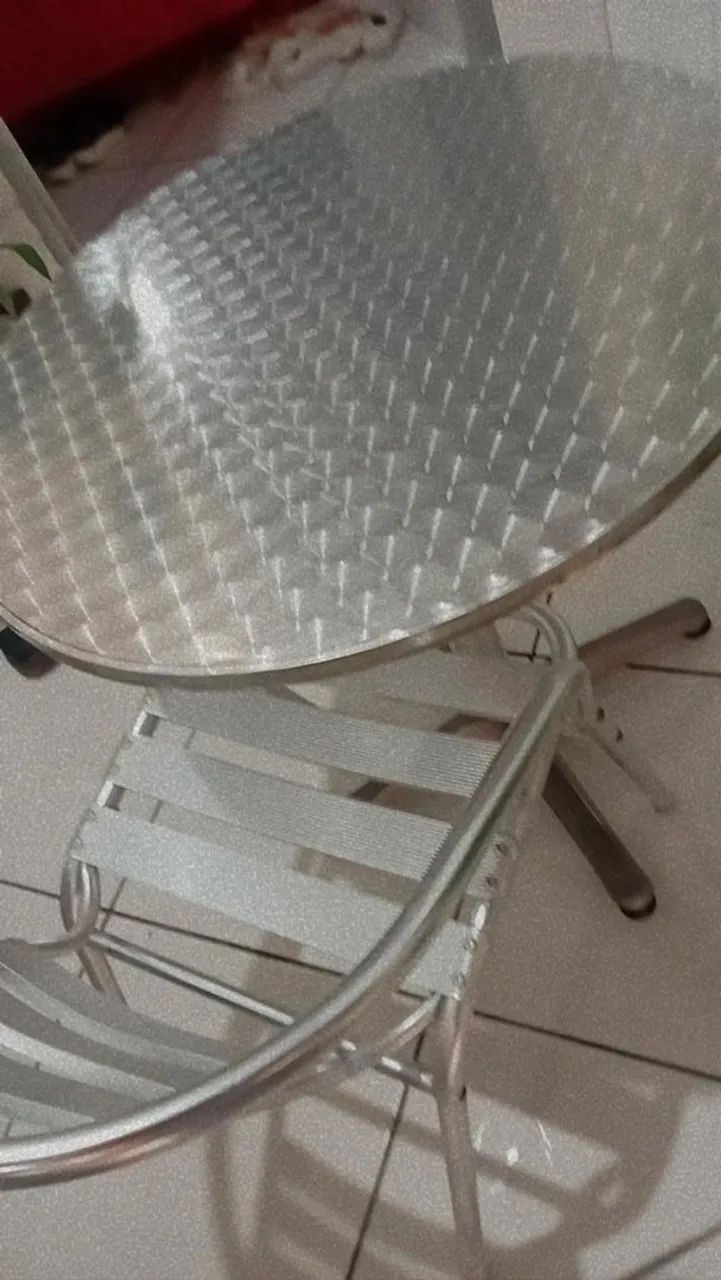 Mesa varanda de alumínio com 2 cadeiras  - Foto 2