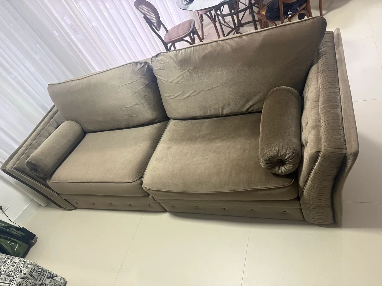 Sofá modulaque de alto padrão usado em perfeito estado. - Foto 2