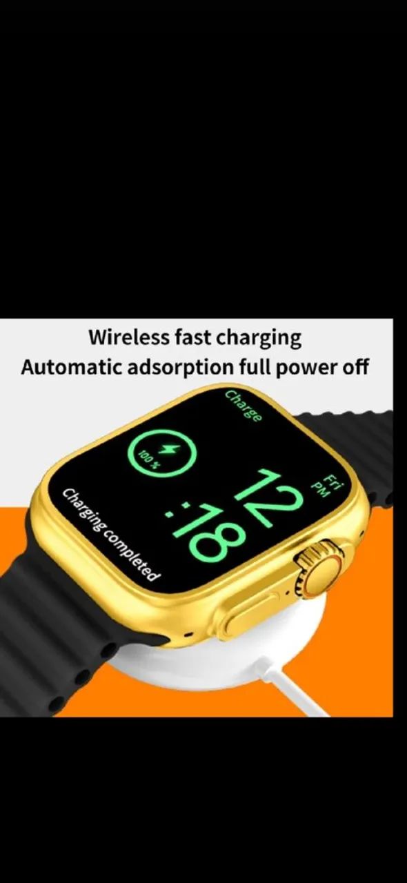 Smartwatch dourado - Foto 3