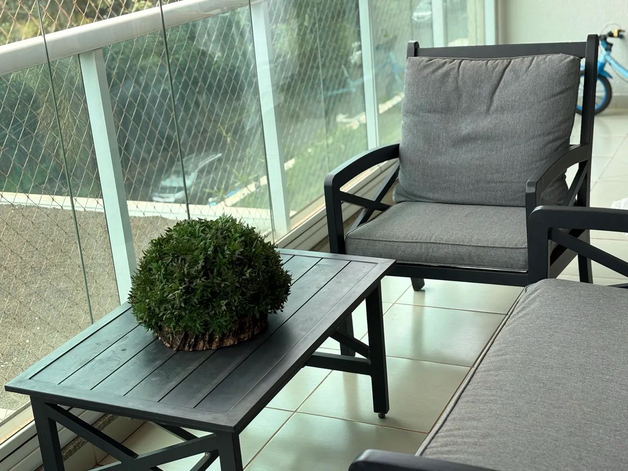 Conjunto de sofás em alumínio para área externa- tecido impermeável-  - Foto 2