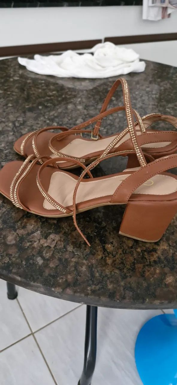 Sandália marron - Foto 3