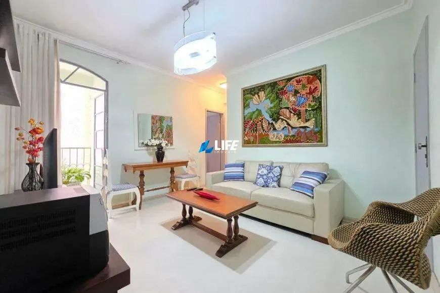 Condomínio Edifício Mediterrâneo: Lindo apartamento com 77m², varanda, andar alto com 01 v