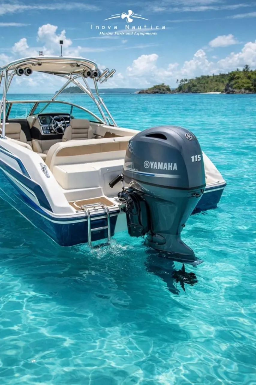 Yamaha 115HP Comando Cinza - Motor De Popa