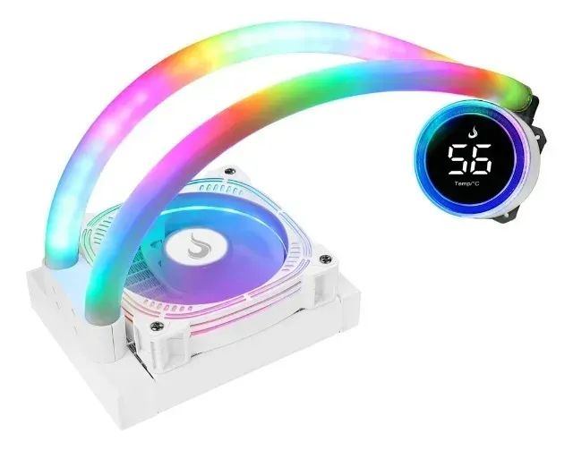 Water Cooler Husky Icy Comet, Iluminação ARGB, 120mm, AMD e Intel, Branco - HWT550BR - Foto 3