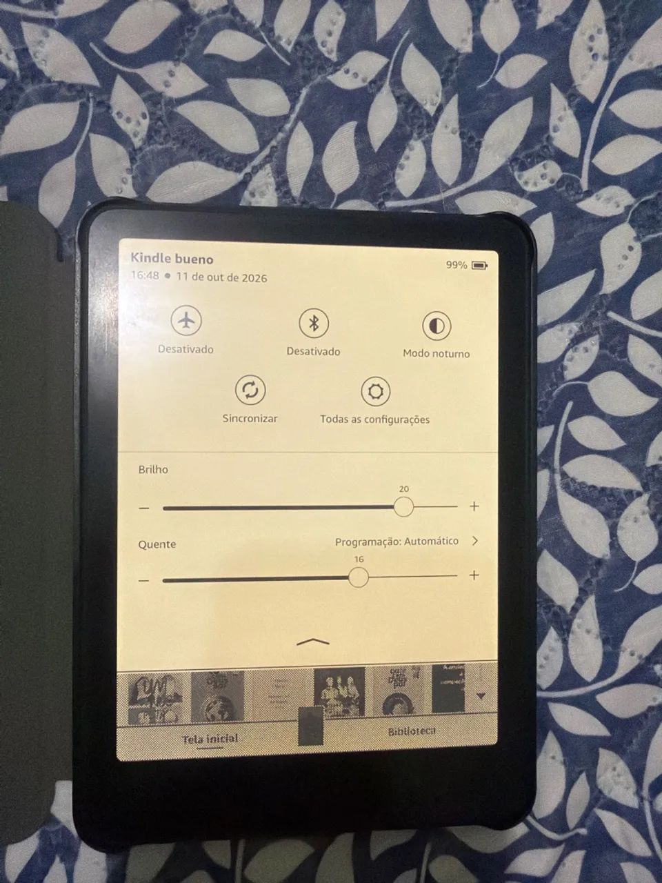 Kindle paperwhite 12 geração com capinha nova - Foto 2