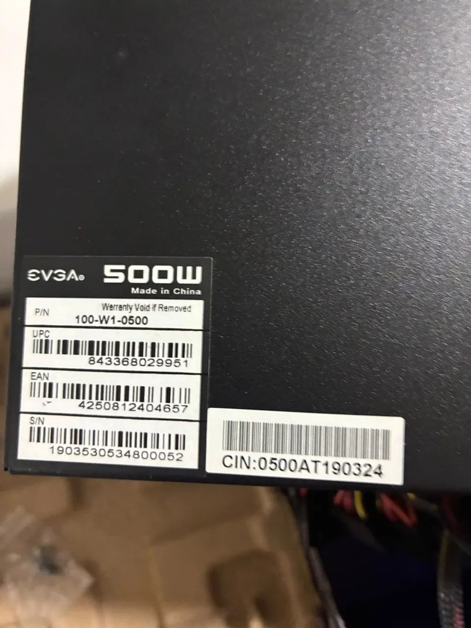 Fonte EVGA 500w 80 Plus White Impecável - Foto 5
