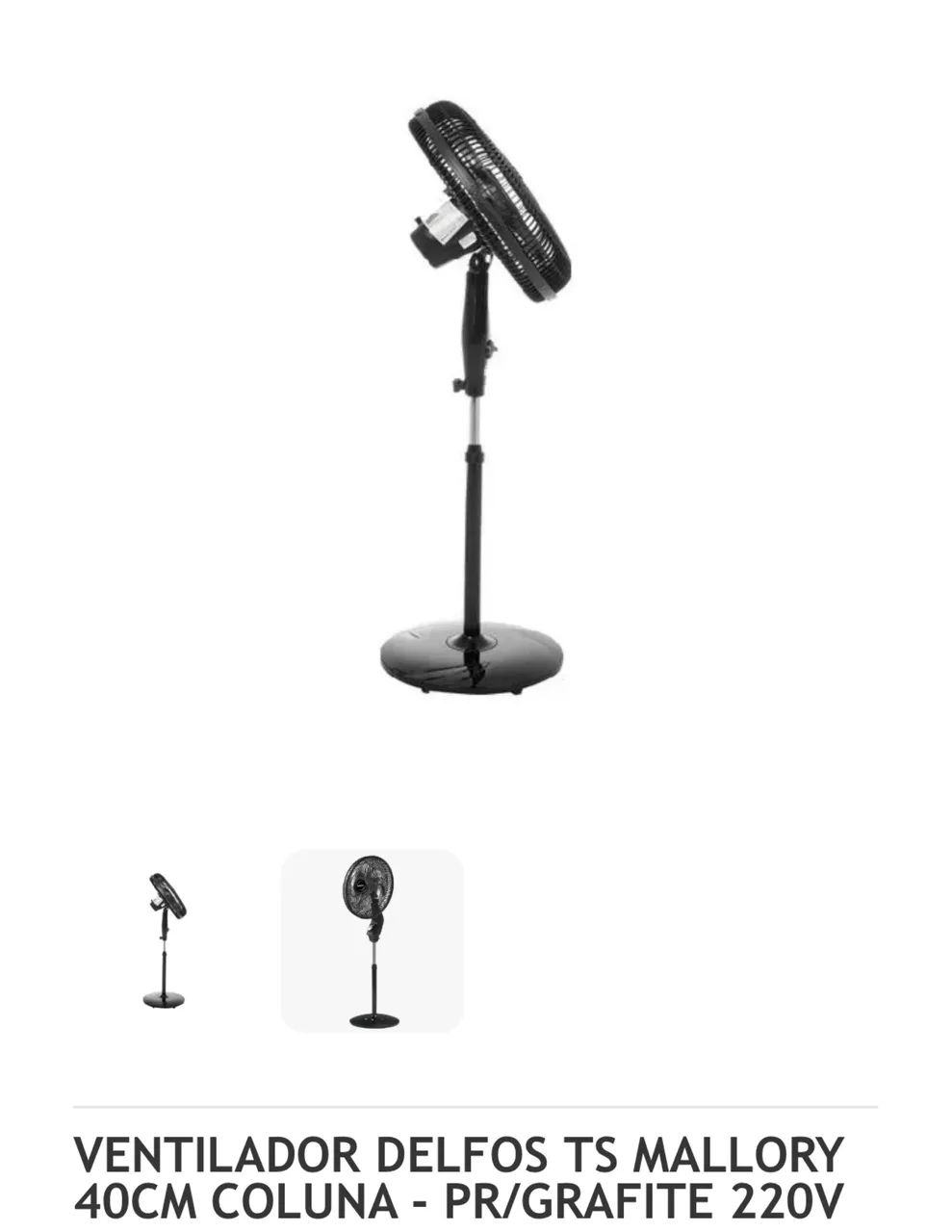 Ventilador de coluna de 40cm 