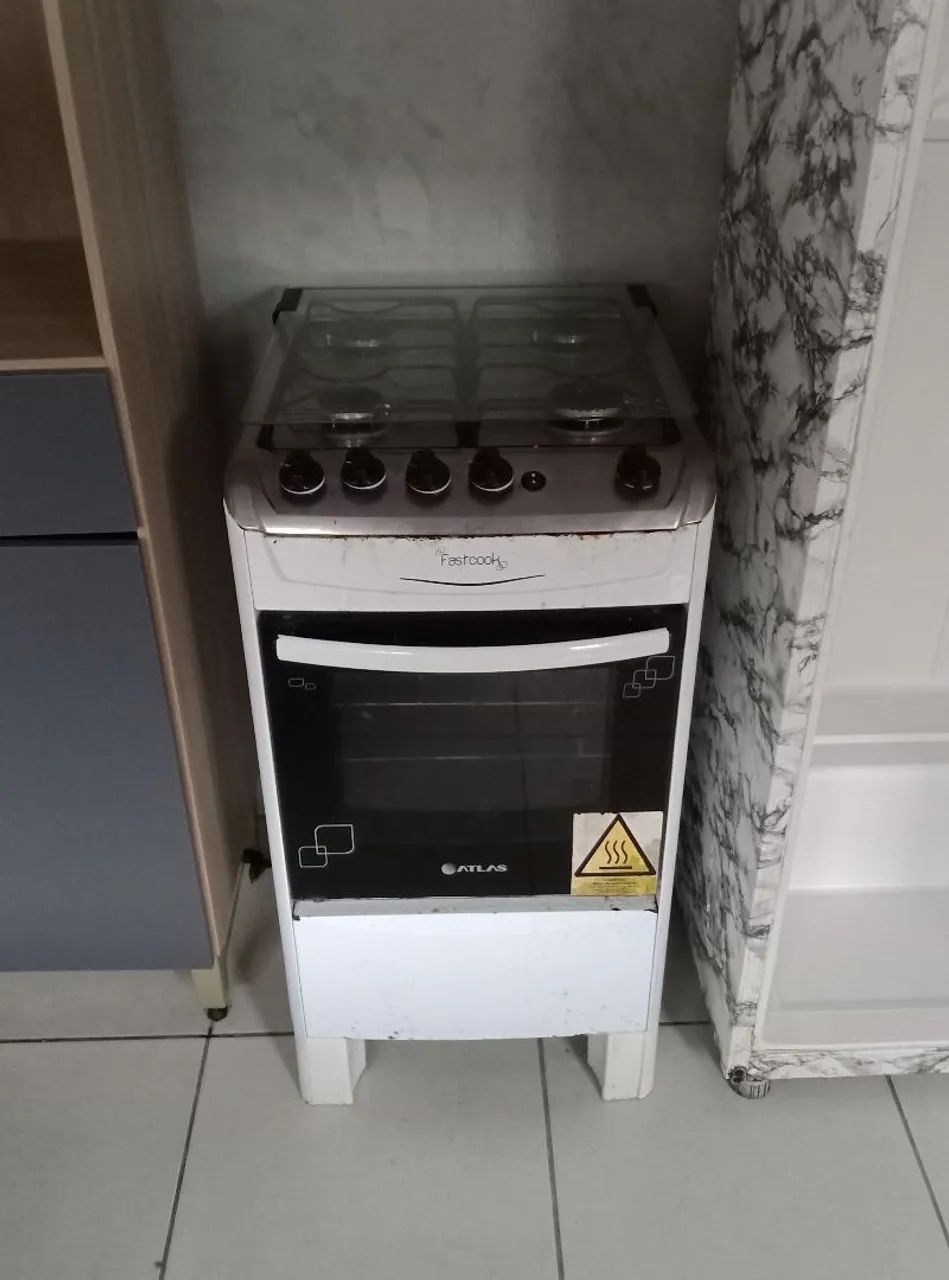 Fogão atlas fast Cook 4 bocas altomatico