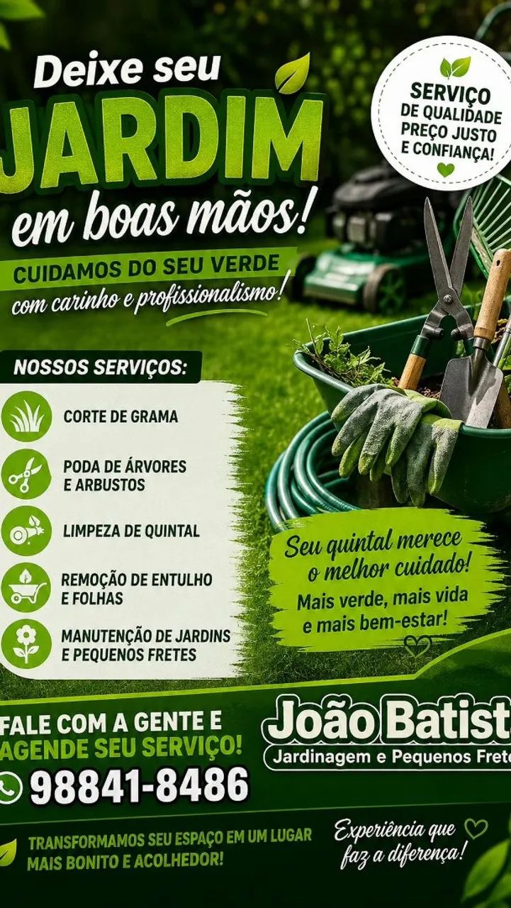 Serviço de jardinagem,frente pequenos,limpeza de lotes - Foto 2