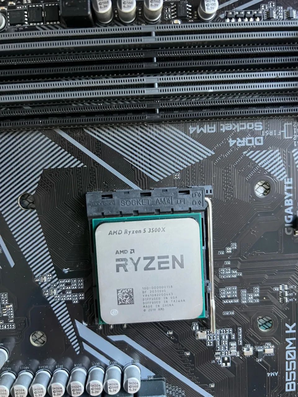 Processador e Placa Mãe AM4 Ryzen 3500X B550M-K - Foto 4