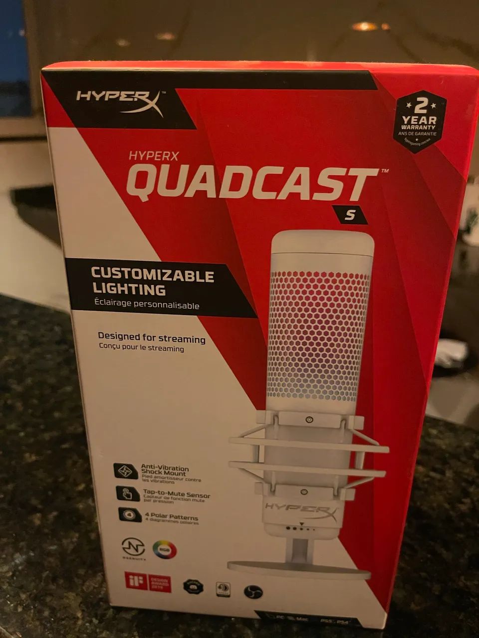 Microfone HyperX QuadCast (Branco) - Foto 3