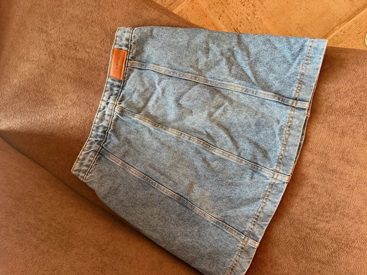 Saia Jeans Botões  - Foto 3