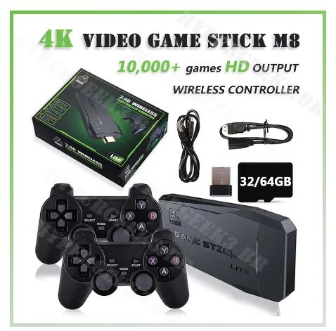Gamestick com 2 controles sem fio - Foto 5