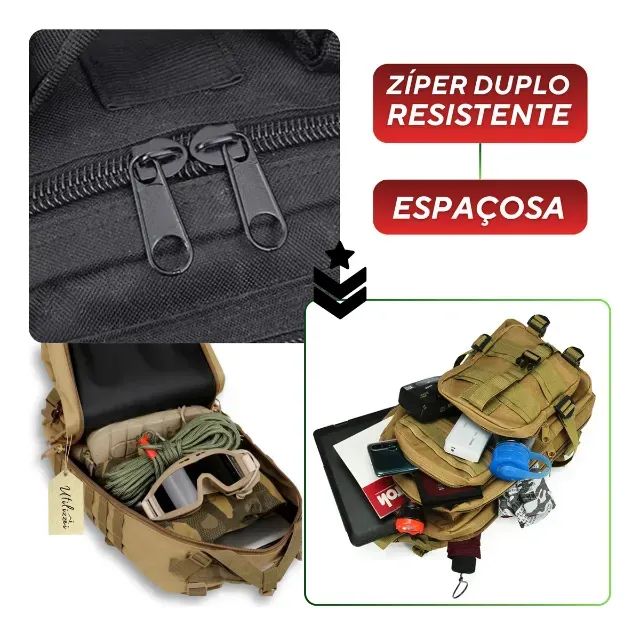 Mochila Tatica Militar Reforçada Viagem 30l - Foto 2