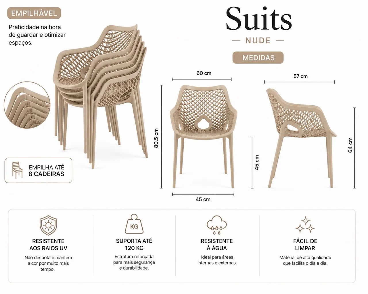 Cadeira Suits Nova - Preço Especial - Foto 5