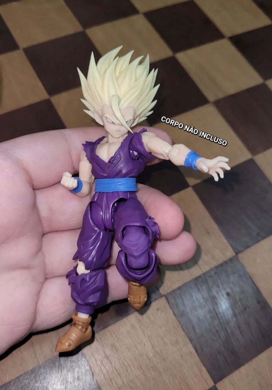 Gohan head HM AH008 cabeça 008 CREATION para Sh Figuarts Bandai e Demoniacal Fit  - Foto 3